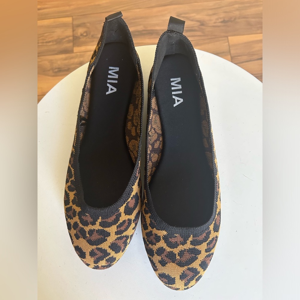 MIA cheetah print flats size 9